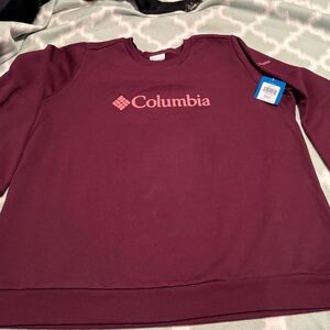 Columbia Burgundy Crewneck Sweatshirt